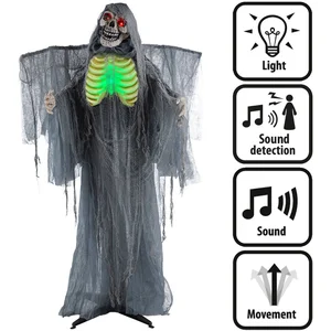Boland - Decoratie Crypt keeper - Horror - Licht, Geluid & Beweging - Geluidsensor - Spookhuis - Trick or Treat pas cher