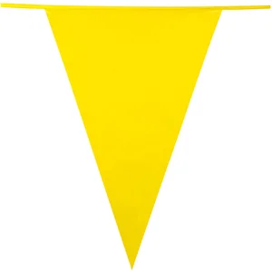 Boland Guirlande à fanions jaunes 10m - Jaune pas cher