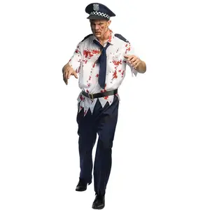 Boland - Kostuum Zombie politie Walker (S) - Volwassenen - Zombie - Ondode - Politie - Cosplay - Halloween - Themafeest - Carnaval