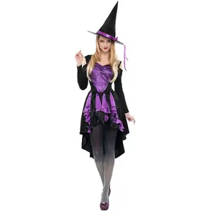 Boland - Kostuum Widow witch (M/L) - Volwassenen - Heks - Halloween - Horror -Heks