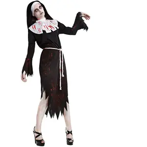 Boland - Kostuum Zombie Nun (S) - Volwassenen - Zombie;Non - Halloween...Vendu parbol