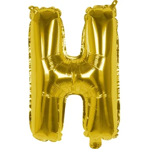 Boland - Folieballon 'H' goud H - Goud - Letterballon pas cher