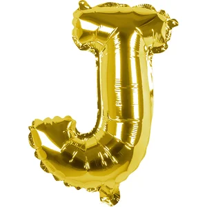 Boland - Folieballon 'J' goud J - Goud - Letterballon pas cher