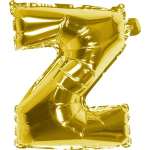 Boland - Folieballon 'Z' goud Z - Goud - Letterballon pas cher