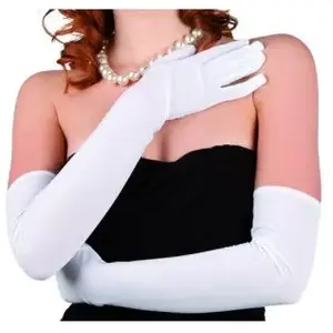 Comparateur de prix : Gants blancs longs stretch - Boland - Femme - Adulte