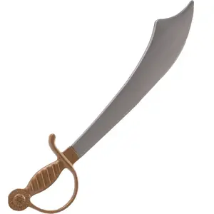 Comparateur de prix : Boland Accessoire de déguisement - sabre plastique pirate oriental 52cm argent - 00697