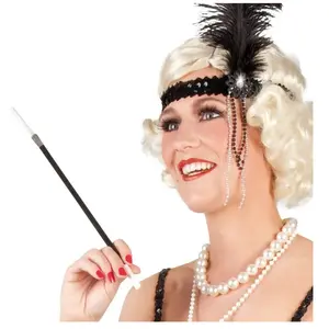 Fume cigarette - Accessoire de déguisement Charleston - 34 cm - NoirVendu parbol