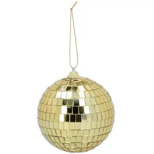Boland BOITE de 6 Boules à facettes 8cm, Or pas cher