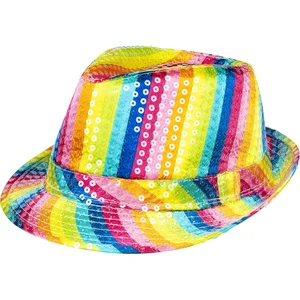 Comparateur de prix : Boland Chapeau à paillettes, unisexe, tenue disco, accessoire, carnaval, costume, fête à thème, fête à thème