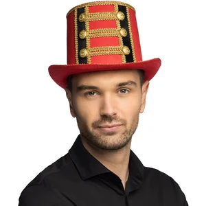Boland - Hoed Circusdirecteur Rood - 59 - Volwassenen - Unisex - Dompteur