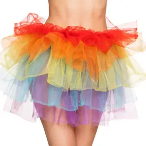 Boland - Tutu Rainbow deluxe - Volwassenen - Fee - 80's & 90's - Pride... pas cher