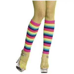 Jambière Arc-En-Ciel - BOLAND - Adulte - Multicolore - Soirée Fluo Années 80