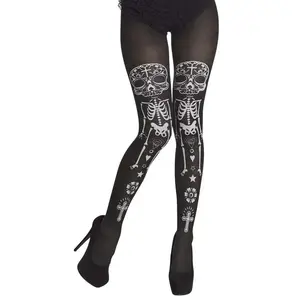Boland - Panty La Calaca Zwart - Volwassenen - Vrouwen - Skelet - Halloween accessoire - Day of the Dead - HorrorVendu parbol