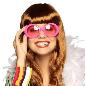 Boland - Partybril Jackie neon roze Roze,Neon - Volwassenen - 60's & 7...Vendu parbol