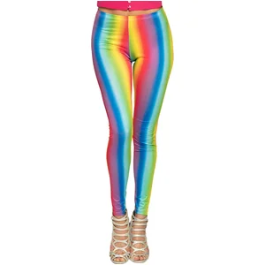 Boland - Legging Regenboog (M) - Volwassenen - Showgirl - Pride pas cher