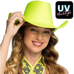 Boland - Hoed cowboy Blaze neongeel Neon,Geel - 59 - Volwassenen - Uni... pas cher