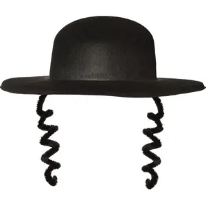 Chapeau mixte - Rabbin avec boucles - Noir - Extérieur