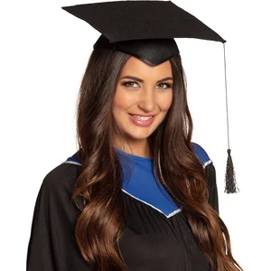 Boland 04163 - Chapeau de doctorat adulte Noir Taille unique