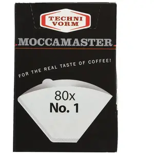 Comparateur de prix : Technivorm Moccamaster 85090 Lot de 80 filtres en papier Blanc