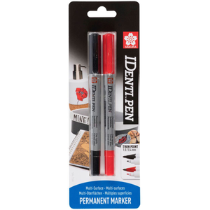 Comparateur de prix : Sakura Blisterverpakking Identi-Pen Zwart, Rood, 2 stuks