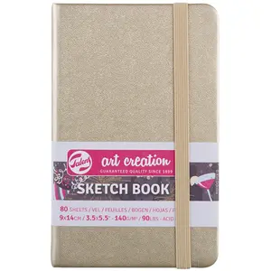 Comparateur de prix : Talens Art Creation Schetsboek Witgoud - 80 vellen - 9x14cm