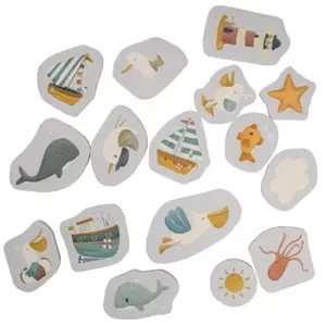 Little Dutch Stickers de bain en mousse Sailors Bay (18 pièces) pas cher
