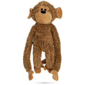 Beeztees Aap Vik - Hondenspeelgoed - Pluche - Bruin - 40x20x13 cm pas cher