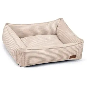 Designed by Lotte Ribbed - Hondenmand - Lichtgrijs - 80x70x22 cm pas cher