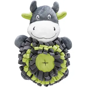 Beeztees Hide And Seek Koe - Hondenspeelgoed - Pluche - 32x21,5x9 cm pas cher