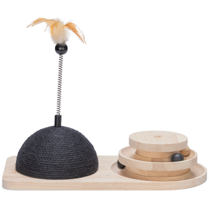 Comparateur de prix : Designed by Lotte Holz Kratz- und Spielturm (Jouet à gratter chat), Jouets pour chat