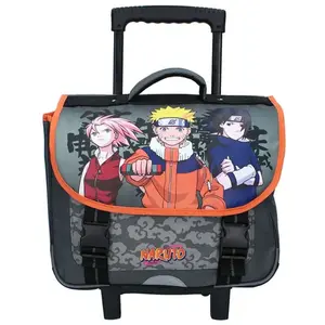 Cartable à roulettes NARUTO Land Of Fire 38cm 2 compartiments pas cher