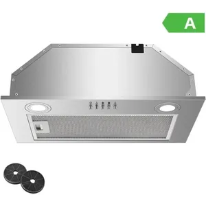 KICHPOWER Hotte aspirante encastrable 52 cm 300 m³/h 3 vitesses sortie... pas cher