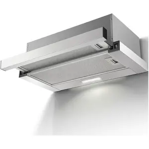 KICHPOWER Hotte aspirante,hotte L60 cm,620 m³/h,2 Filtres à Charbon,Classe A,cuisine encastrable ,Evacuation et Recyclage,2 vitesses pas cher