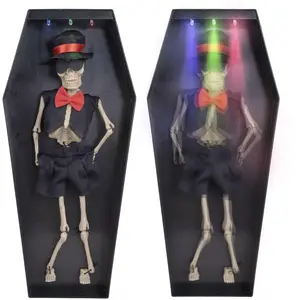 Squelette dansant dans un cercueil 335 cm pas cher