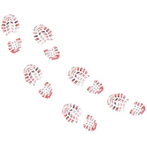 Empreintes De chaussures Ensanglantées - 3 paires pas cher