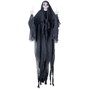 Espa Halloween Hangdecoratie: Skelet Zombie met lichtgevende ogen(170cm) pas cher