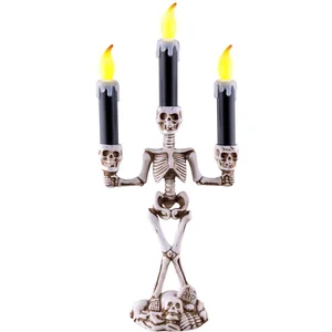 Halloween Skelet Kandelaar - LED Lichten - DecoratieVendu parbol