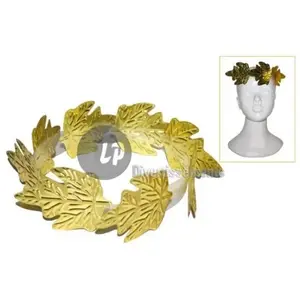 Comparateur de prix : FIESTAS GUIRCA Couronne de laurier césar or - Mixte - Intérieur - Adulte - 1 pièce - Blanc