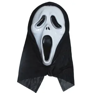 Masque de revenant avec cagoule - CESAR - Adulte - Noir - Multicolore pas cher