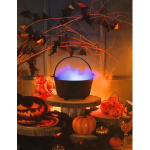 Comparateur de prix : Vegaoo "Rook en LED verlichting voor Halloween ketel - Feestdecoratievoorwerp - One size"