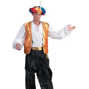 Ali Baba vest deluxe oranje/goud - Maatkeuze: Maat 52/54Vendu parbol