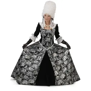 Funny Fashion Zilveren Barok Damesjurk Premium - Maat 36-38Vendu parbol