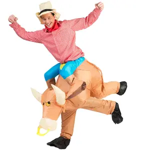 Funny Fashion Opblaasbaar stieren kostuum - Carnaval & Feestjes