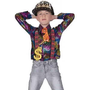 Espa Disco Shirt Rainbow Glitter Kind - Maat 140 pas cher