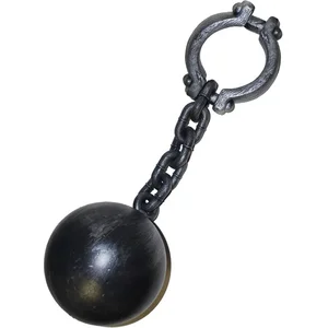 Funny Fashion Jumbo enkel ketting met kogel 55 cmVendu parbol