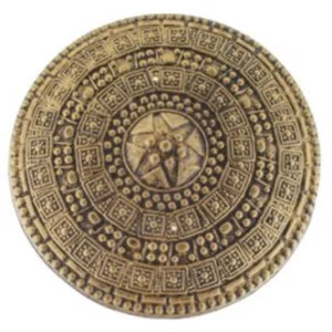 bouclier rond doré 45cm pas cher