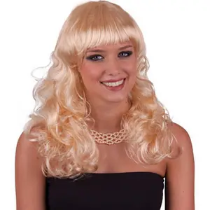 Espa pruik blond gekruld met froufrou pas cher