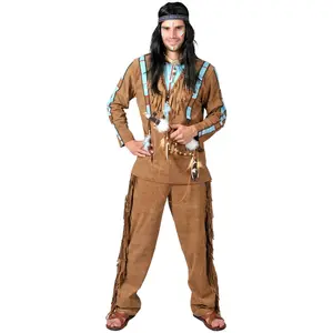 Funny Fashion Verkleedpak Indiaan krijger man Pow Wow Man 52-54Vendu parbol