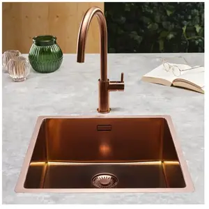 Reginox New York 40 x 40 Comfort Copper Rose spoelbak