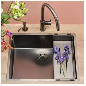 Reginox spoelbak gunmetal silver 50 -50x40